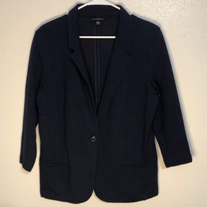 Metaphor navy blazer size XL button closure cotton blend NWOT